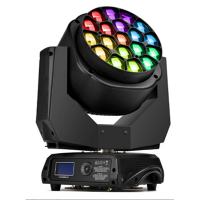 Led Moving Head Wash Zoom B-Eye 19PCSX15W RGBW (4IN1) 4-60 Degree 21CH IP20 Black Shell